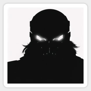 scifi soldier silhouette Sticker